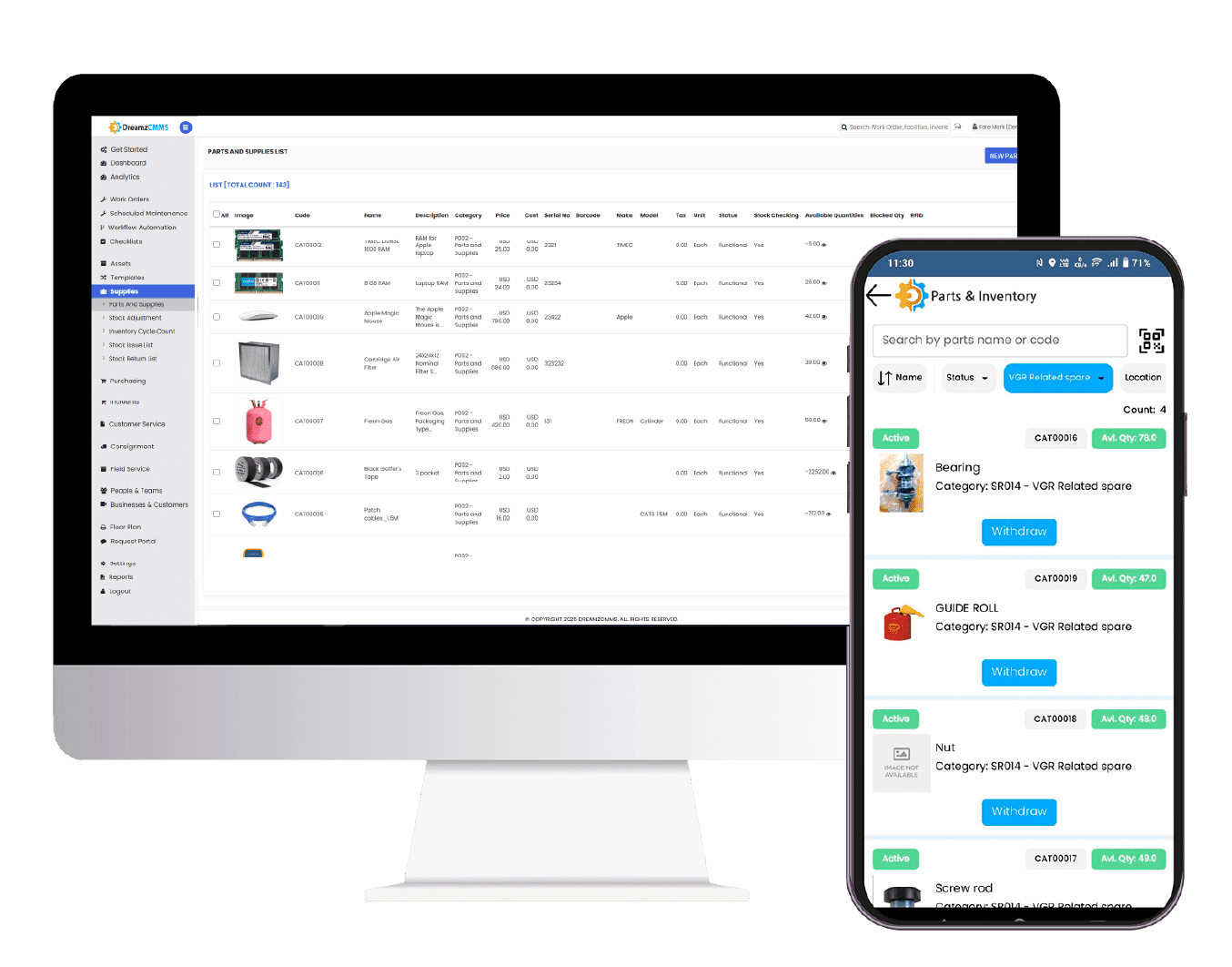 Spare Parts Inventory