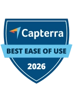 Capterra Best ease of use-2025